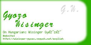 gyozo wisinger business card